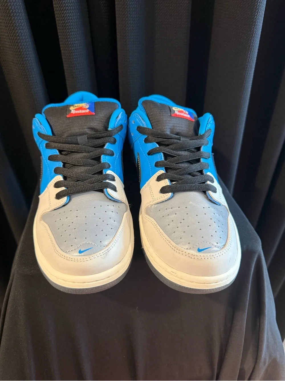 Nike Men’s Low-Top Sneakers in Blue, Gray, and Black